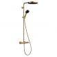 hansgrohe Pulsify S Puro 260 Showerpipe 1jet m/EcoSmart, EcoStat Fine og 3jet hndbruser - Brstet bronze