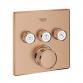 Outlet - Grohe SmartControl indbygningsarmatur med 3 udtag - Brstet warm sunset