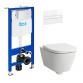 Laufen MEDA rimless toiletpakke inkl. sde m/softclose, cisterne og hvid betjening