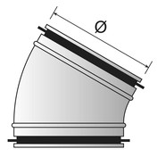 Lindab bøjning 30 grader 125mm