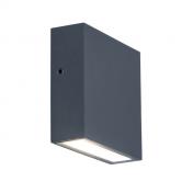 Lutec Architectural Gemini udendrslampe til vg - Mrkegr