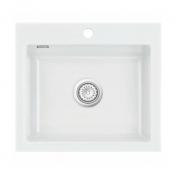 Lavabo Mera 57 porcelnskkkenvask - Krom aflb