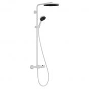 hansgrohe Pulsify S Puro 260 Showerpipe 1jet m/EcoSmart, EcoStat Fine og 3jet hndbruser - Mat hvid