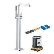 Grohe Essence komplet fritstende badekararmatur - Krom