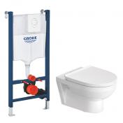 Duravit No. 1 rimless toiletpakke inkl. sde m/softclose og hvid betjening