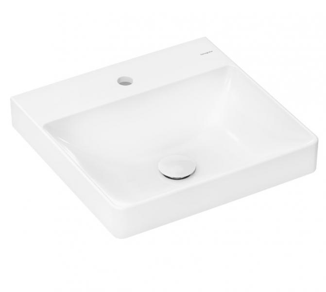 hansgrohe Xelu Q 50 kompakt håndvask t/væg - Uden overløb - SmartClean