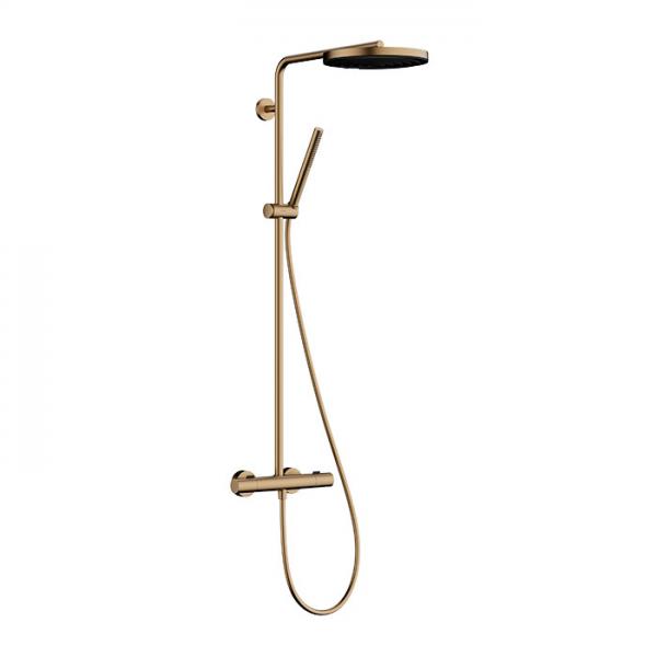 hansgrohe Pulsify S Puro 260 Showerpipe 1jet m/EcoSmart og Ecostat Fine - Børstet bronze