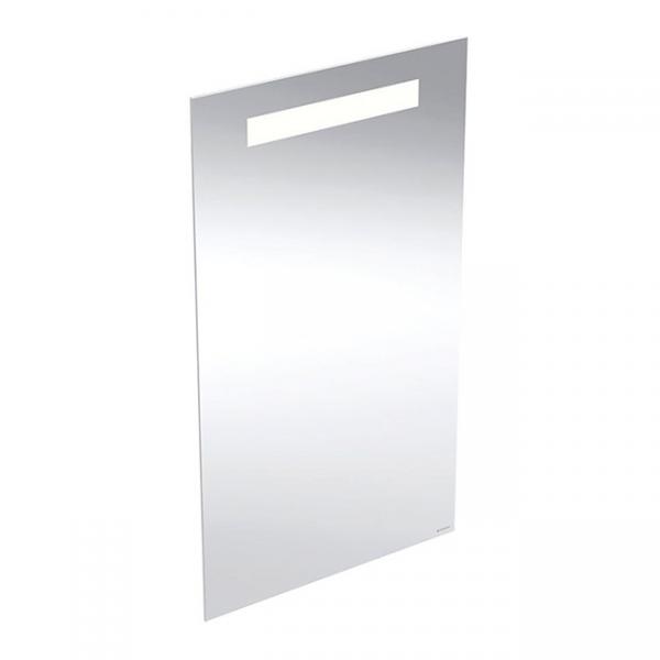 Geberit Option Basic Square spejl m/lys i top - 40 x 70 cm