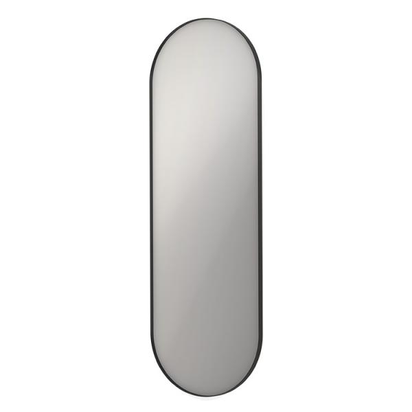 Sanibell Ink SP20 ovalt spejl m/ramme 60 x 180 cm - Mat sort