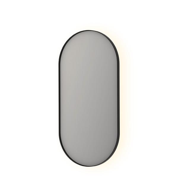 Sanibell Ink SP21 ovalt spejl m/backlight, varme og sensor 50 x 100 - Børstet gunmetal