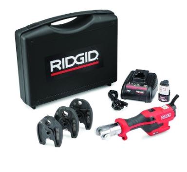 Ridgid pressmaskine RP115, med batteri, lader og M15-18-22 kæber