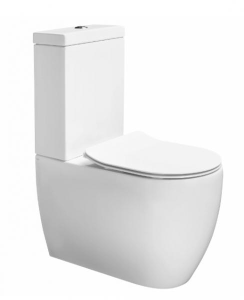 Lavabo Glomp rimless gulvstående toilet m/soft close sæde - Hvid