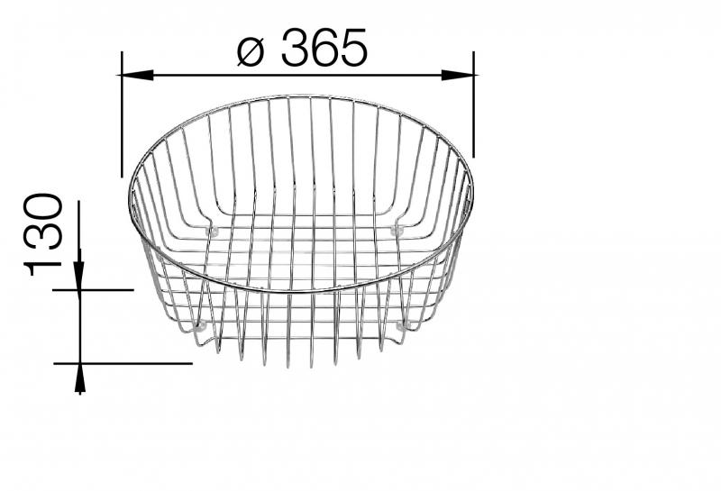 Blanco Opvaskekurv RONDOSOL Ø365