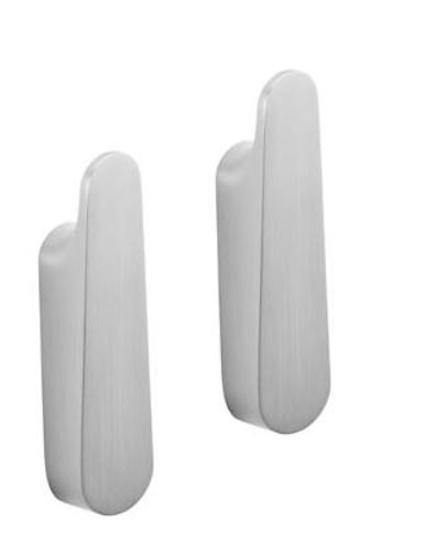 Pressalit Style knage til akustikpanel - 2 stk - Børstet stål Pressalit Style knage til akustikpanel - 2 stk - Børstet stål