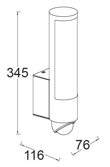 Lutec Security Leda udendørslampe m/sensor