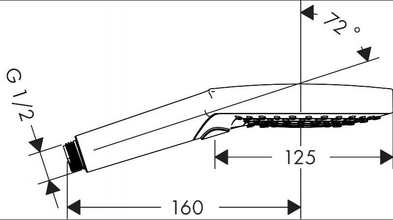 Hansgrohe Raindance Select S 120 3jet Håndbruser - Børstet bronze