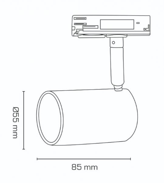 Scan Products Mita 1F spot Ø55 2700/3000K - Hvid