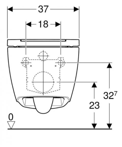 Geberit ONE RIMLess toiletpakke inkl. sæde m/soft-close, cisterne og kobber betjening