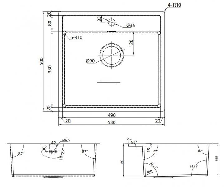 Lavabo Nexus 60 køkkenvask m/Grohe Eurosmart New køkkenarmatur