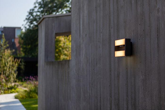 Lutec Architectural Conroy udendørslampe til væg