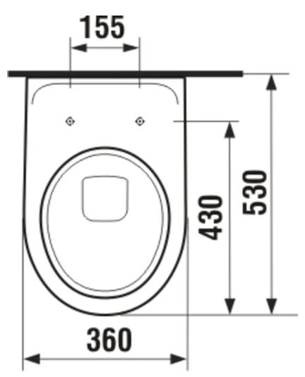 Laufen Lyra+ væghængt toilet