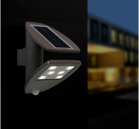 Lutec Zeta udendørslampe m/sensor og solceller