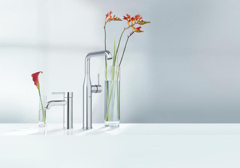 Grohe Essence New håndvaskarmatur u/bundventil - Poleret hard graphite