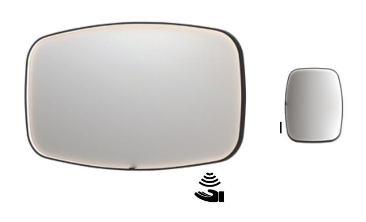 Sanibell Ink SP31 spejl m/lys, varme og sensor 140 x 80 cm - Børstet rustfrit stål