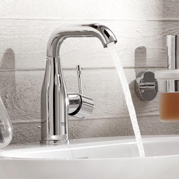 Grohe Essence New M håndvaskarmatur m/bundventil - Poleret warm sunset