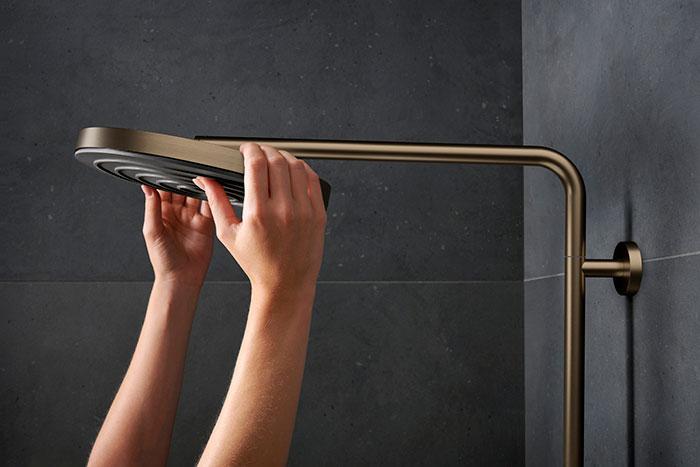 hansgrohe Pulsify S Puro 260 Showerpipe 1jet m/EcoSmart og Ecostat Fine - Børstet bronze