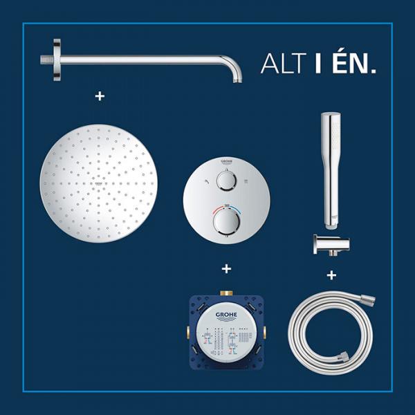 Grohe Precision 310 komplet brusesystem til indbygning