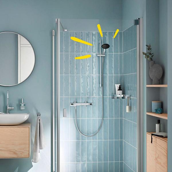 Grohe Vitalio Start 110 håndbruser 1 spray inkl. bruseslange og WaterSaving