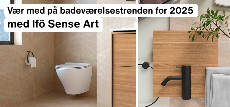 Ifö Sense Art badeværelsesmøbler - tidløst og trendy